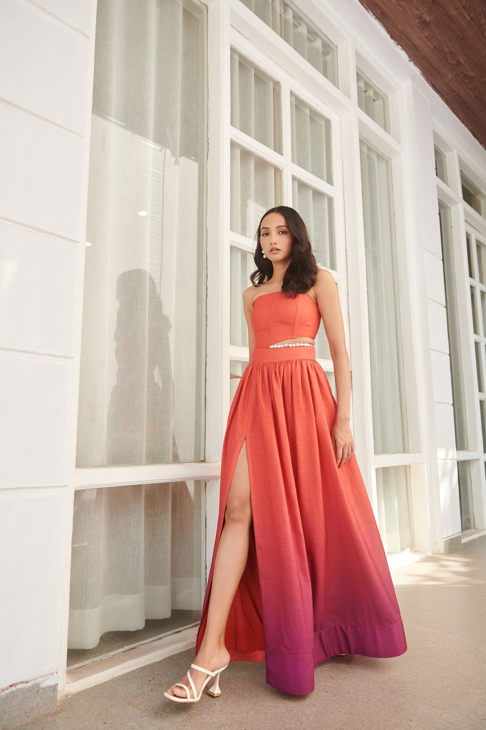 SHARNAMALI IN OUR ALYSSA LONG SKIRT