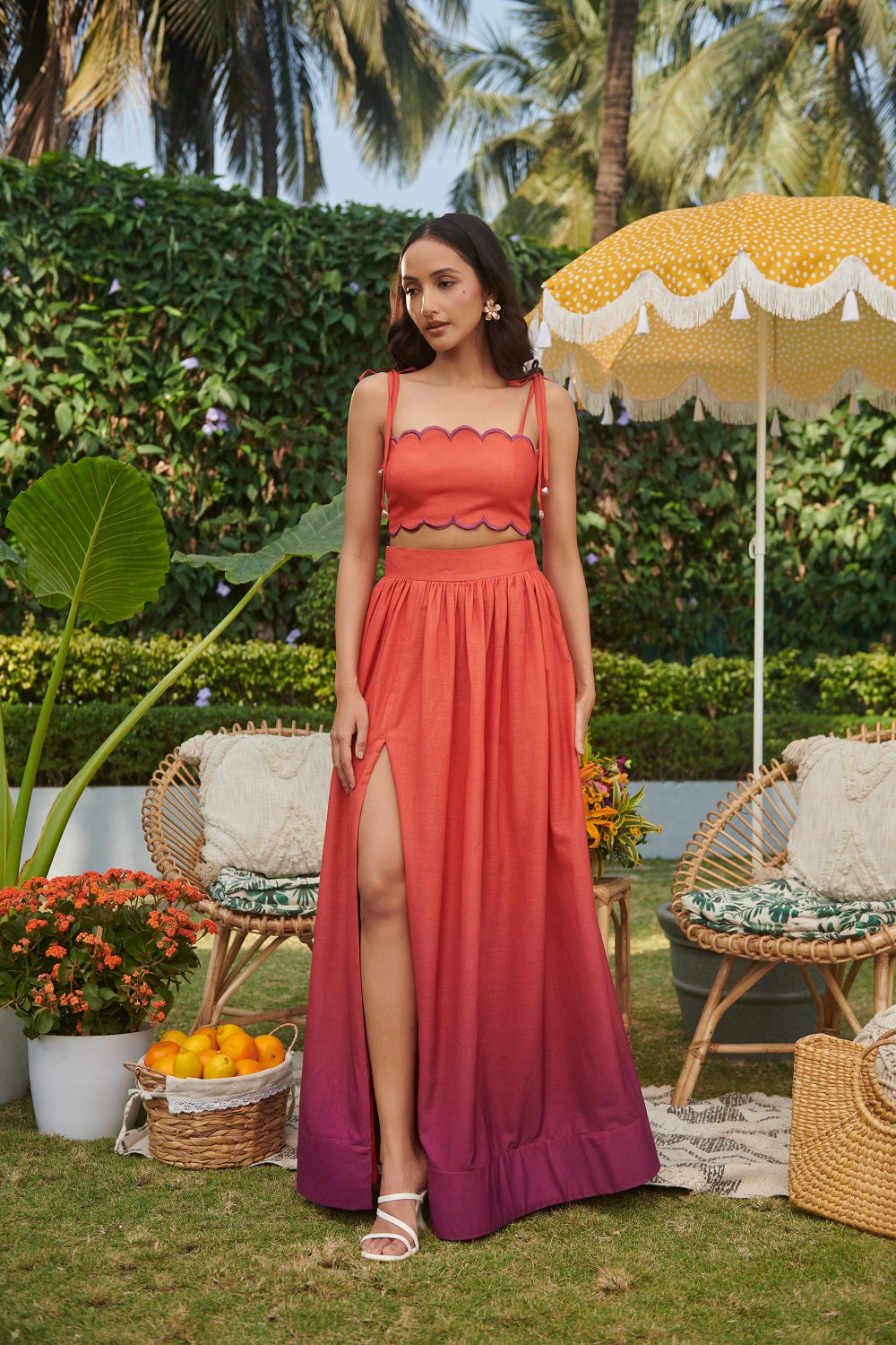SHARNAMALI IN OUR ALYSSA LONG SKIRT