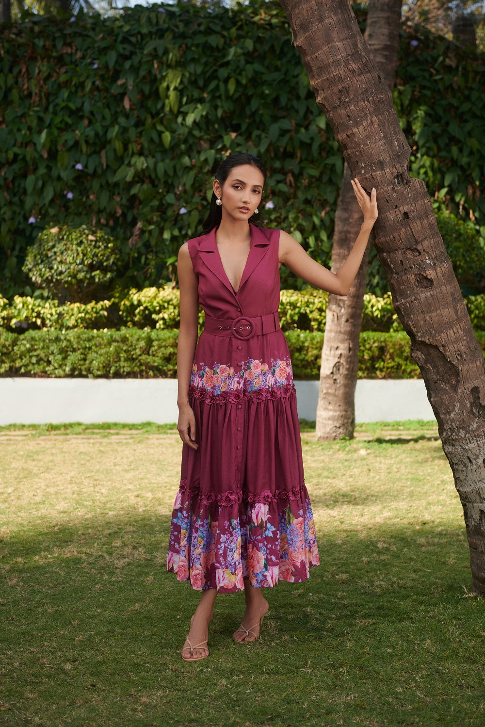 Cynthia Midi Dress – Stylish & Flowy Summer Dress M