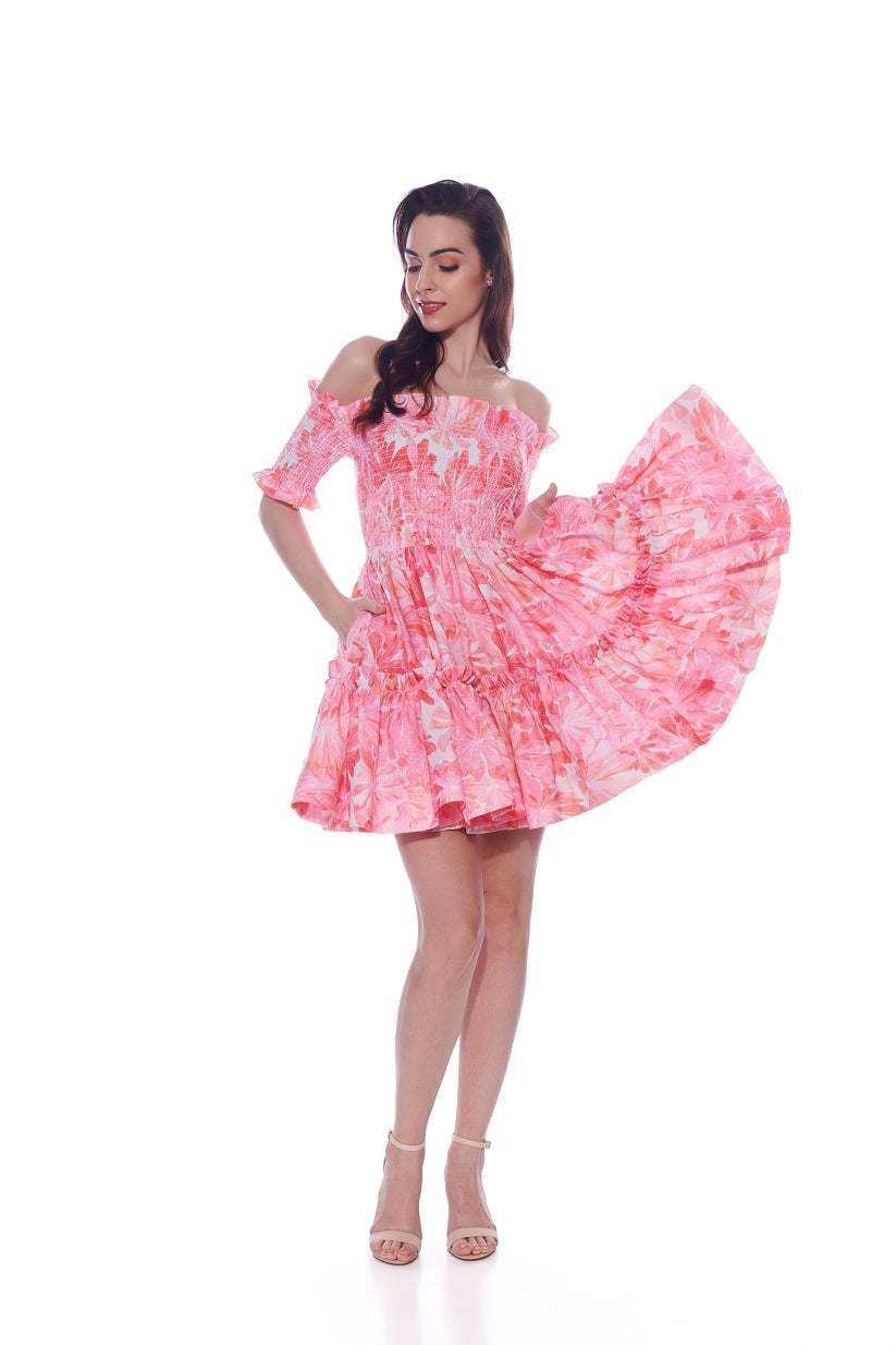 KHUSHNAZ TURNER IN OUR STELLA SHORT DRESS