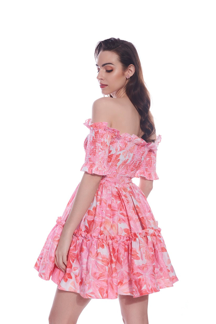 KHUSHNAZ TURNER IN OUR STELLA SHORT DRESS