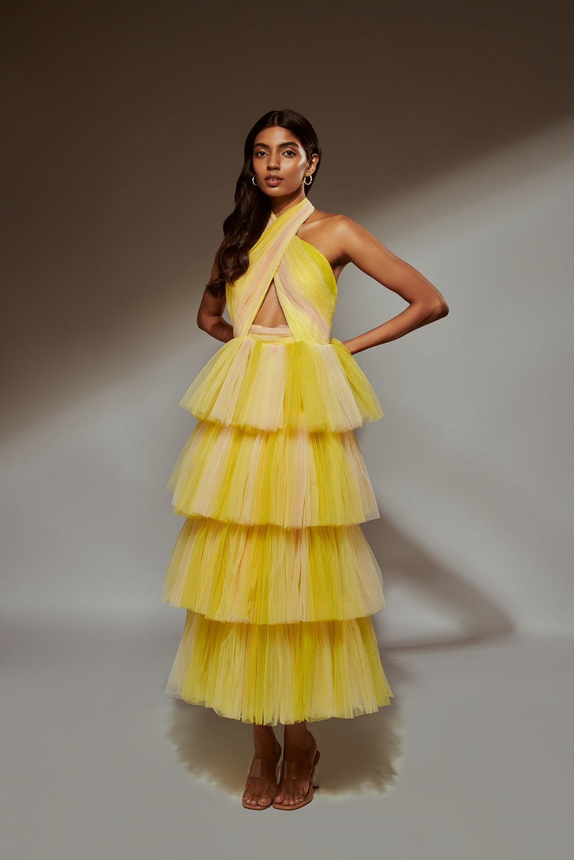 KARISHMA TANNA IN OUR MALINA MIDI DRESS-SUNRISE LEMONADE