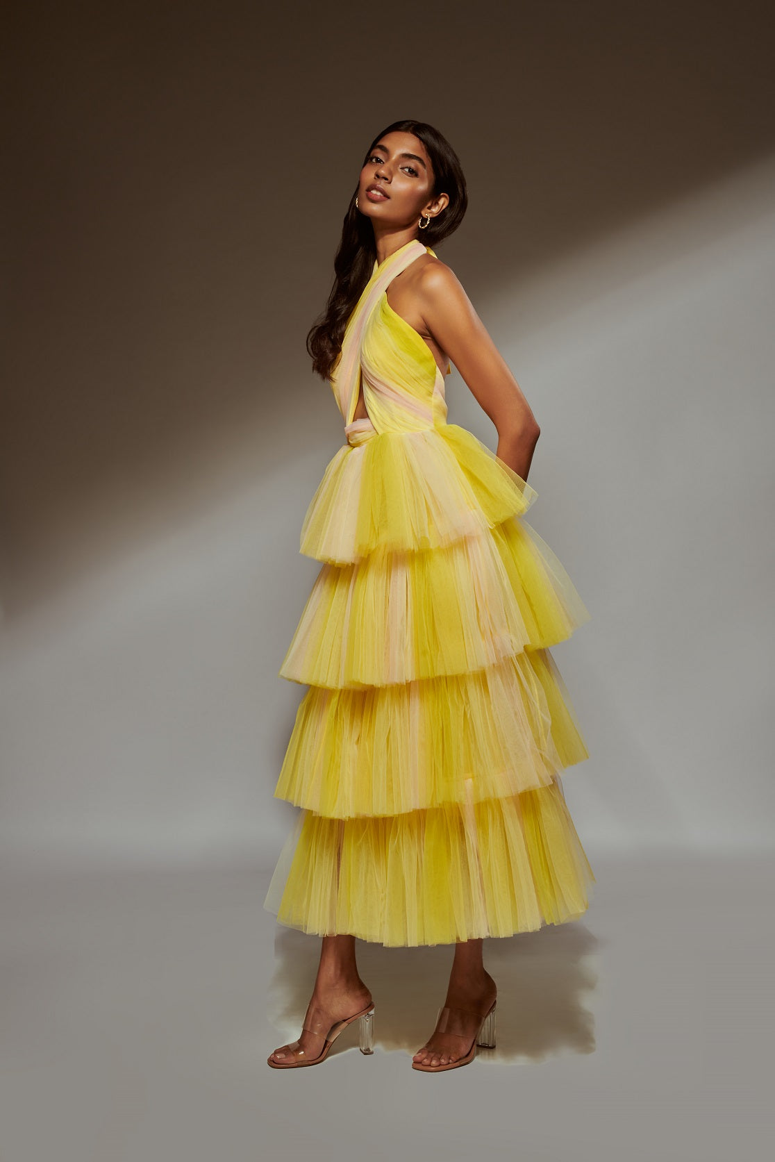 KARISHMA TANNA IN OUR MALINA MIDI DRESS-SUNRISE LEMONADE
