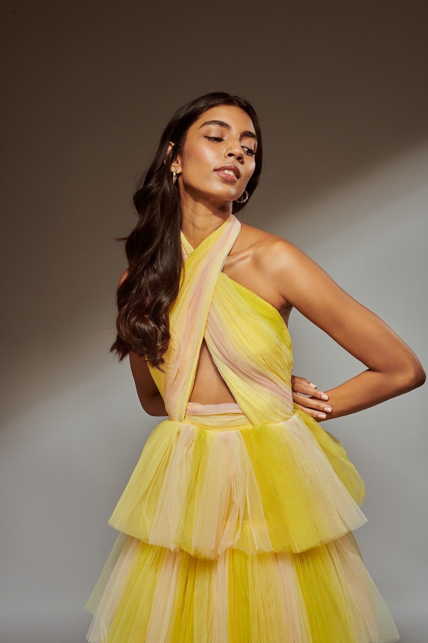 KARISHMA TANNA IN OUR MALINA MIDI DRESS-SUNRISE LEMONADE