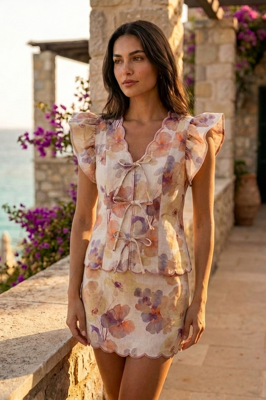 CAPRI SCALLOPED SHIRT