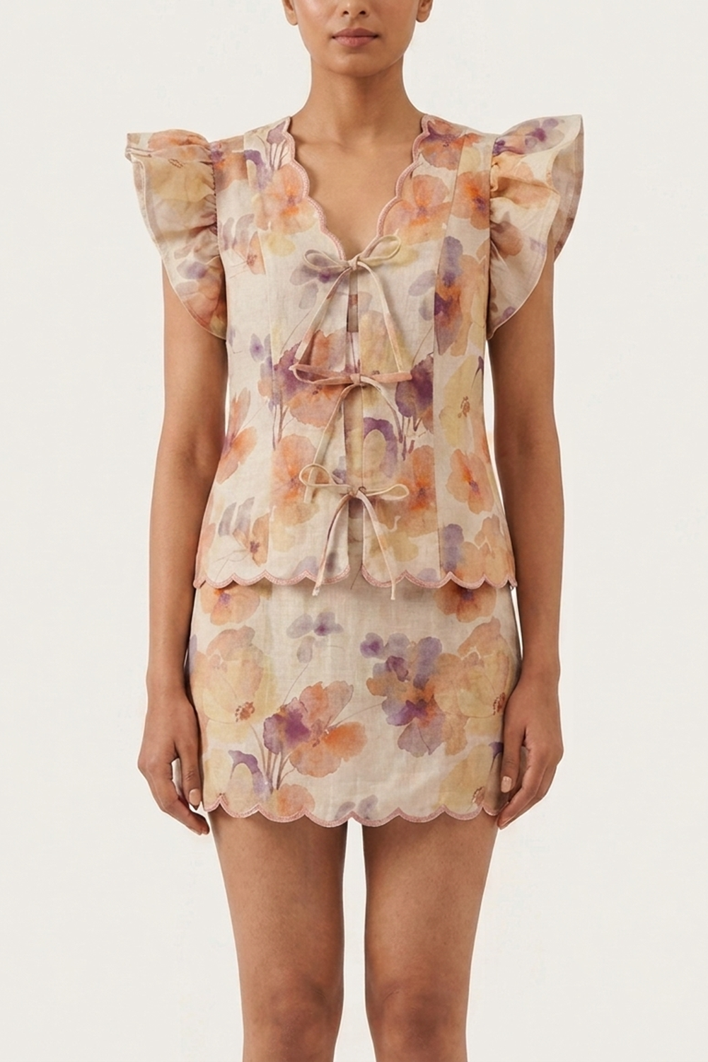 CAPRI SCALLOPED SHIRT