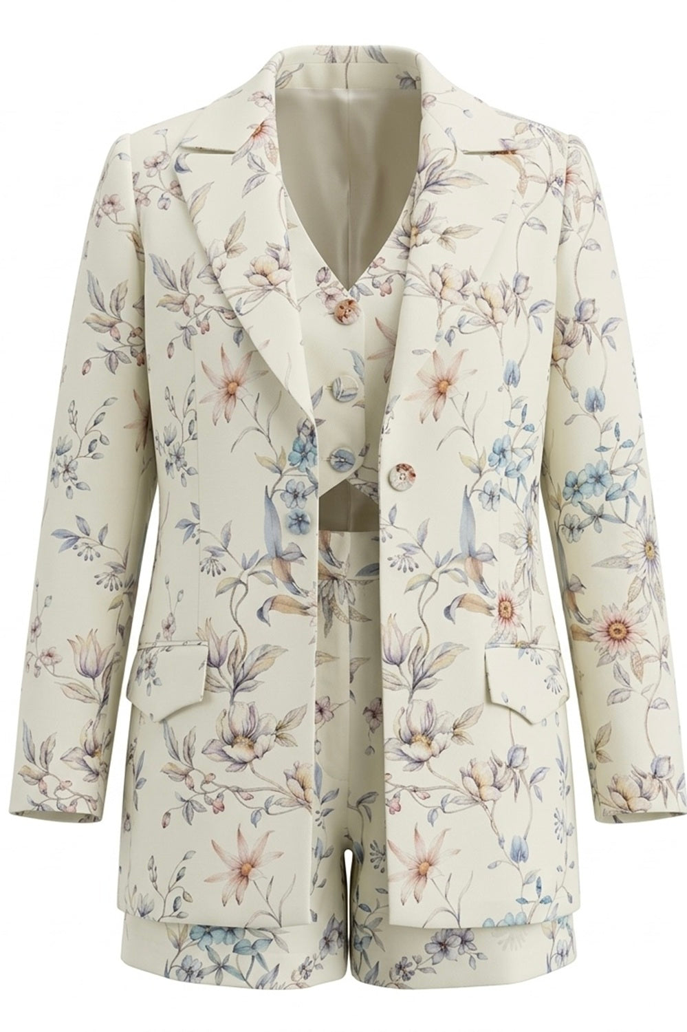 CLEA WAISTCOAT, CLEA SHORTS AND CLEA BLAZER