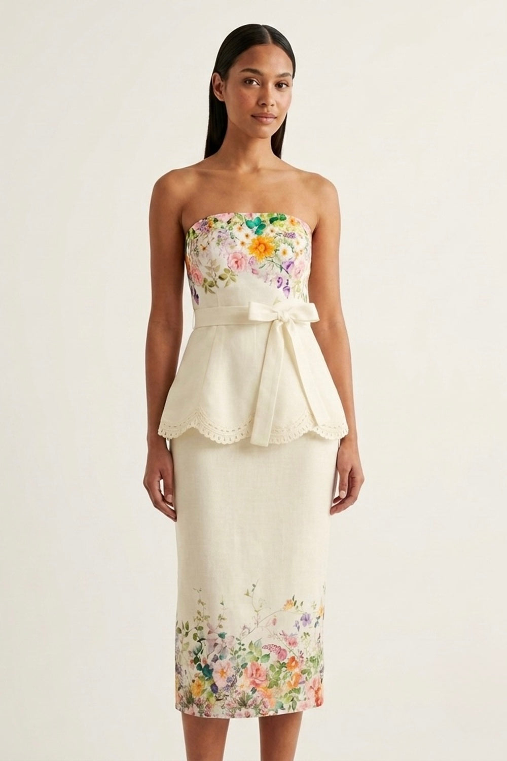 FIORA TUBE BLOUSE AND MIDI SKIRT