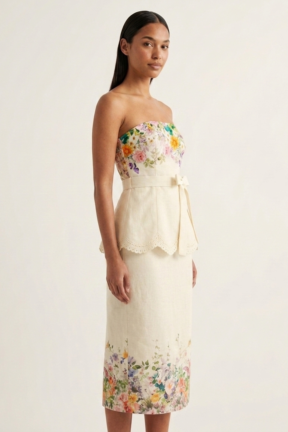 FIORA TUBE BLOUSE AND MIDI SKIRT