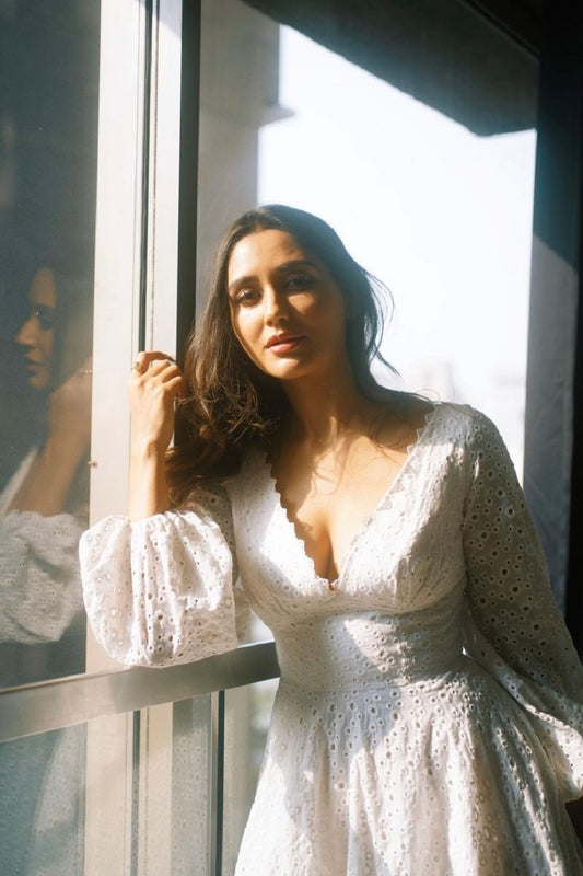 NIKITA DUTTA IN OUR ELSIE SHORT DRESS